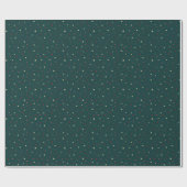 Papier Cadeau Points Rouges & Cœurs Dorés (Plat)