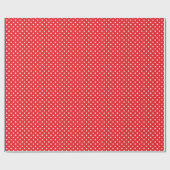 Papier Cadeau Points rouges et blancs (Plat)