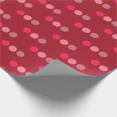 Papier Cadeau Points rouges minimes géométriques simples (Coin)