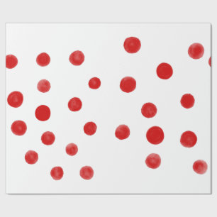 Papier Cadeau Points rouges organiques art Rupydetequila