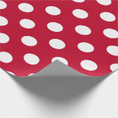 Papier Cadeau Points rouges + Polka blancs (Coin)