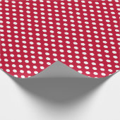 Papier Cadeau Points rouges + Polka blancs (Coin)