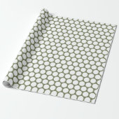 Papier Cadeau Points Sage Vert et Blanc (Déroulé)