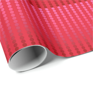 Papier Cadeau Points satinés - nuances de rouge profond