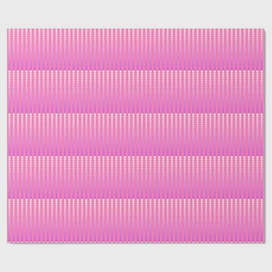 Papier Cadeau Points satinés - rose et orchidée (Plat)