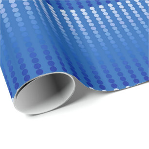 Papier Cadeau Points satinés - tons bleu acier