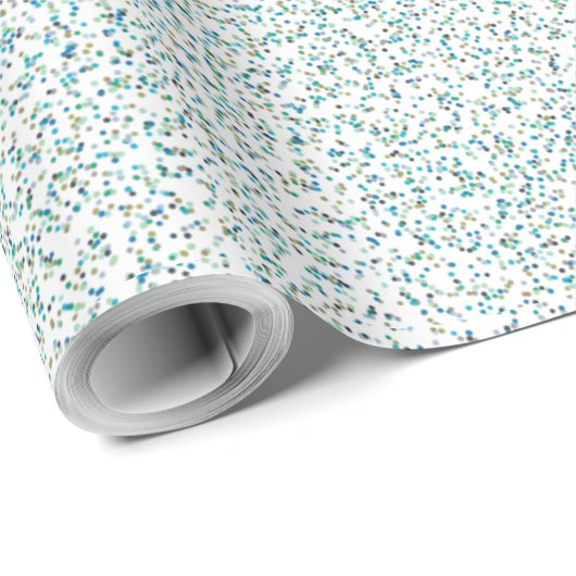 Papier Cadeau Points Spectacles Inspirés Par L'Océan (Coin rond)