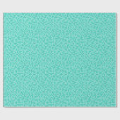Papier Cadeau Points turquoise (Plat)