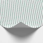Papier Cadeau Points verts de chasse (Coin)