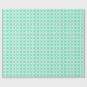 Papier Cadeau points verts et turquoise texturés (Plat)