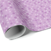 Papier Cadeau Points violets (Coin rond)