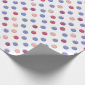 Papier Cadeau Points violets et roses (Coin)