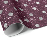 Papier Cadeau Pois Argent Gris Parties scintillant betterave Bou<br><div class="desc">Glam and Chic Wrapping Paper pour de nombreuses occasions comme anniversaire,  anniversaire,  mariage,  fête de mariage,  nouvel emploi,  nouvelle maison,  fête d'entreprise,  fête de retraite,  marque... </div>