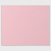 PAPIER CADEAU POIS BLANCS EN ROSE | PAPIER À PAPIER (Plat)