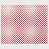 Papier Cadeau Pois blancs et rouges (Plat)