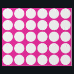 Papier Cadeau Pois blancs Grand Motif géométrique rose<br><div class="desc">Conçu avec des points blancs motifs en arrière - plan rose massif. Vous pouvez changer à n'importe quelle couleur arrière - plan comme vous le souhaitez. Idéal pour les anniversaires,  les fêtes ou les fêtes ou événements !</div>