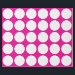 Papier Cadeau Pois blancs Grand Motif géométrique rose<br><div class="desc">Conçu avec des points blancs motifs en arrière - plan rose massif. Vous pouvez changer à n'importe quelle couleur arrière - plan comme vous le souhaitez. Idéal pour les anniversaires,  les fêtes ou les fêtes ou événements !</div>