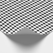 Papier Cadeau Pois blancs sur noir (Coin)