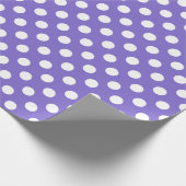 Papier Cadeau Pois blancs sur perwinkle (Coin)