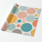 Papier Cadeau Pois coloré (Déroulé)