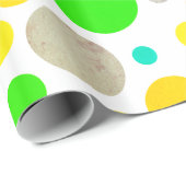 Papier Cadeau Pois coloré (Coin rond)