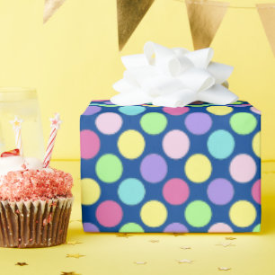 Papier Cadeau Pois colorés amusants