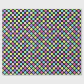 Papier Cadeau Pois colorés amusants (Plat)