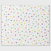 Papier Cadeau Pois d'anniversaire (Plat)