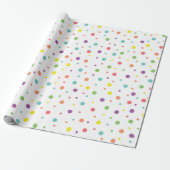 Papier Cadeau Pois d'anniversaire (Déroulé)