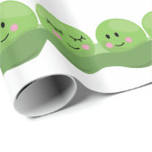 Papier Cadeau Pois dans la cosse (Coin rond)