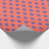 Papier Cadeau Pois de coraux violets et vivants (Coin)