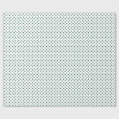 Papier Cadeau Pois de Hunter Green (Plat)
