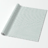 Papier Cadeau Pois de Hunter Green (Déroulé)