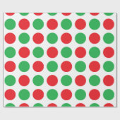 Papier Cadeau Pois de Noël (Plat)