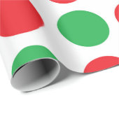 Papier Cadeau Pois de Noël (Coin rond)
