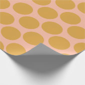 Papier Cadeau pois de noël d'or (Coin)