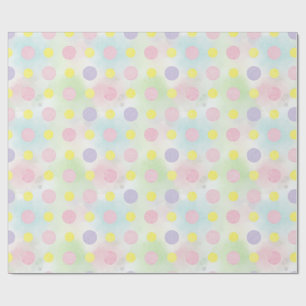Papier Cadeau Pois doux sur un arrière - plan pastel par Natasha