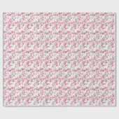 Papier Cadeau Pois doux : Texture Florale d'été. (Plat)