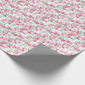 Papier Cadeau Pois doux : Texture Florale d'été. (Coin)