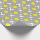 Papier Cadeau Pois et bourdon jaunes (Coin)