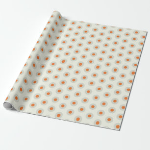 Papier Cadeau Pois gris avec centre jaune pp3