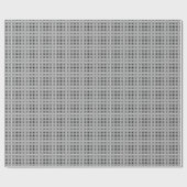 Papier Cadeau Pois gris et noir (Plat)