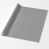 Papier Cadeau Pois gris et noir (Déroulé)