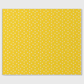 Papier Cadeau Pois jaune (Plat)