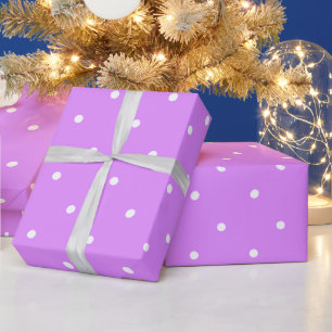 Papier Cadeau Pois Lilac