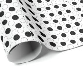 Papier Cadeau Pois moderne (Coin rond)