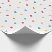 Papier Cadeau Pois multicolores (Coin)