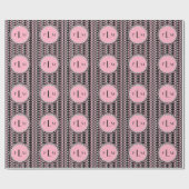Papier Cadeau Pois n Stripes Monogramme (Plat)