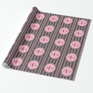 Papier Cadeau Pois n Stripes Monogramme