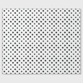 Papier Cadeau Pois noirs (Plat)
